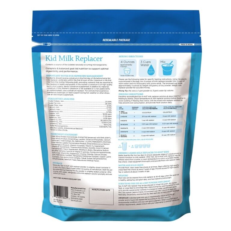 Sav-A-Kid 23-26% Milk Replacer, 25-Lb