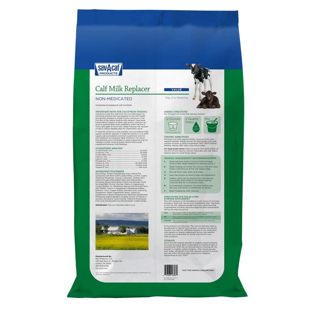 Sav-A-Calf Value Calf Milk Replacer, 25-Lb