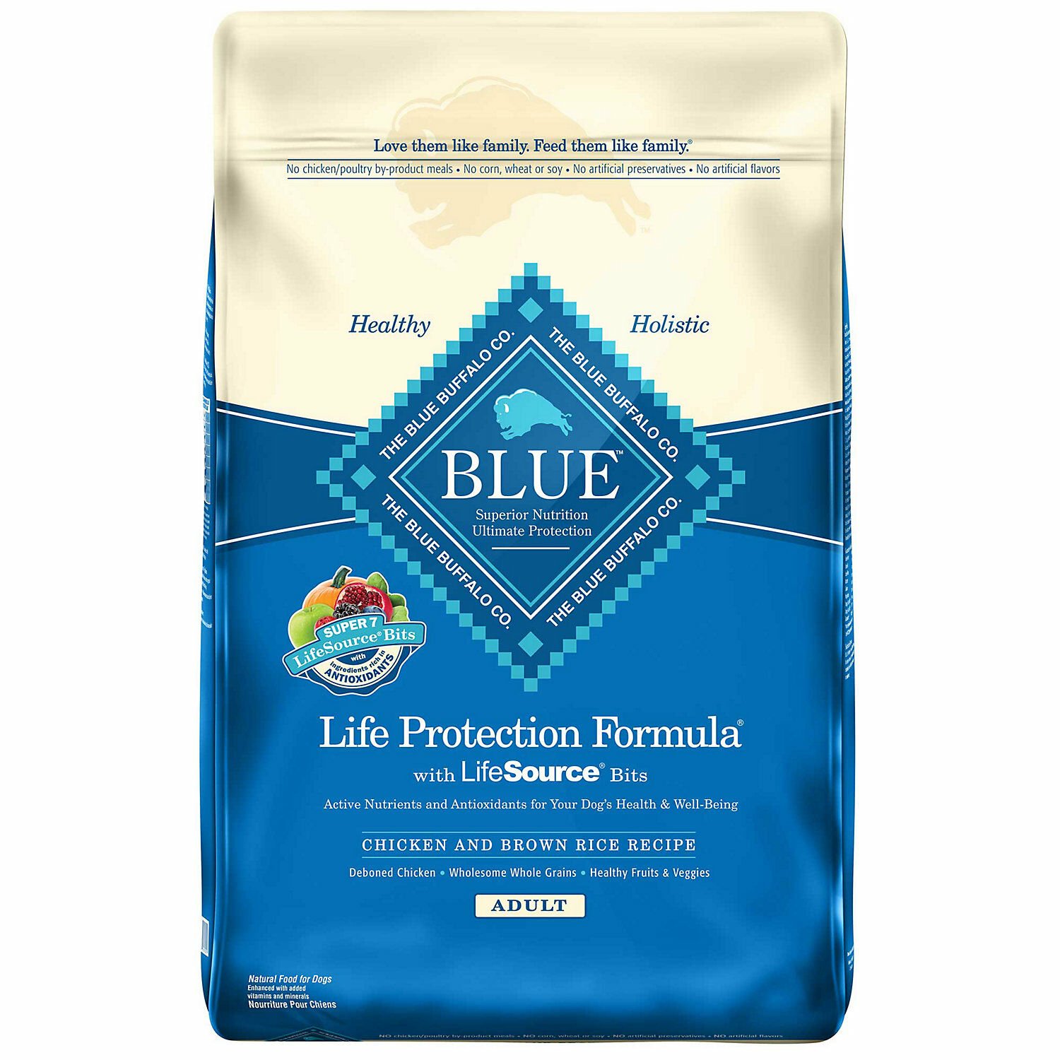 Blue Buffalo Chicken Rice Dog Food-15 Lb.