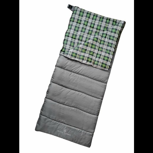 Sierra Sleeping Bag 40 Degree Camper - Gray/Green, 32 in X 82 in