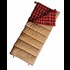 Sierra Sleeping Bag 0 Degree Flannel - Tan/Red, 34 in X 84 in