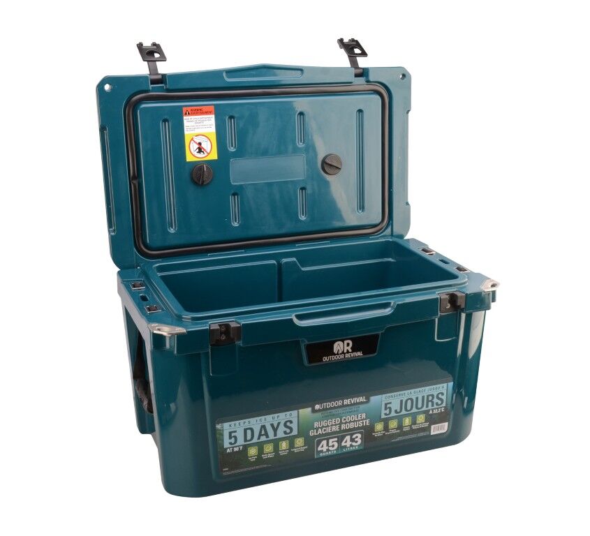 Outdoor Revival Teal Rugged Hard Cooler, 45-Qt