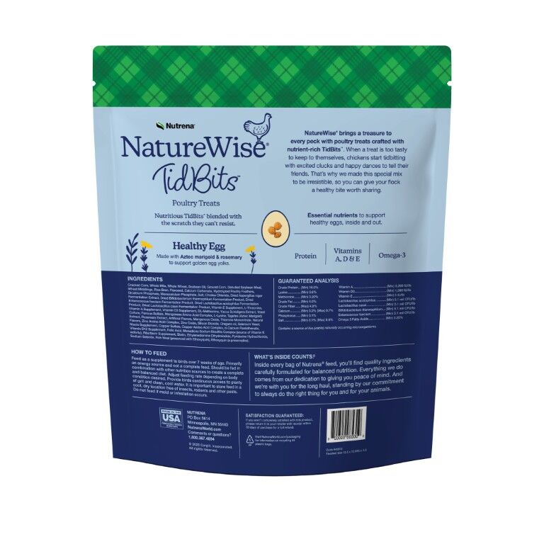 Nutrena Naturewise TidBits Healthy Egg Poultry Treats, 5-Lb