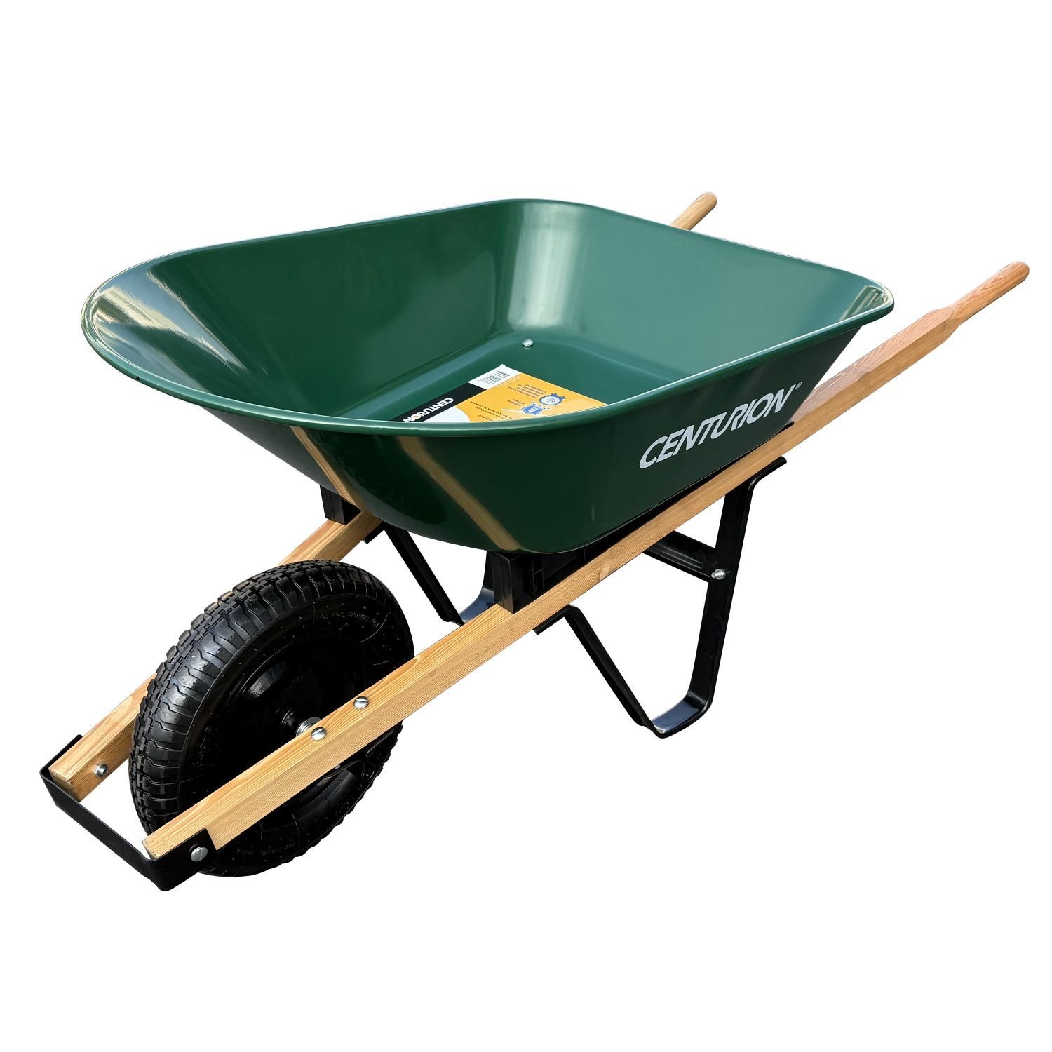 Centurion Steel Wheelbarrow, 4-Cu. Ft