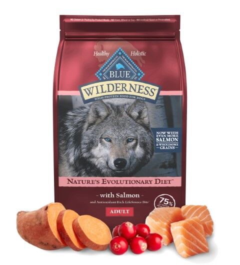 Blue Buffalo Salmon With Wholesome Grains Adult Dog Food, 24-Lb