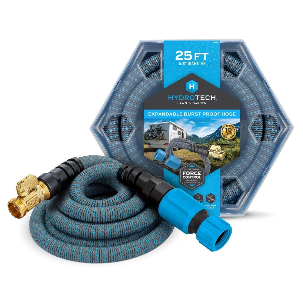 HydroTech Blue Standard Expandable Burst-Proof Hose, 5/8-In x 25-Ft