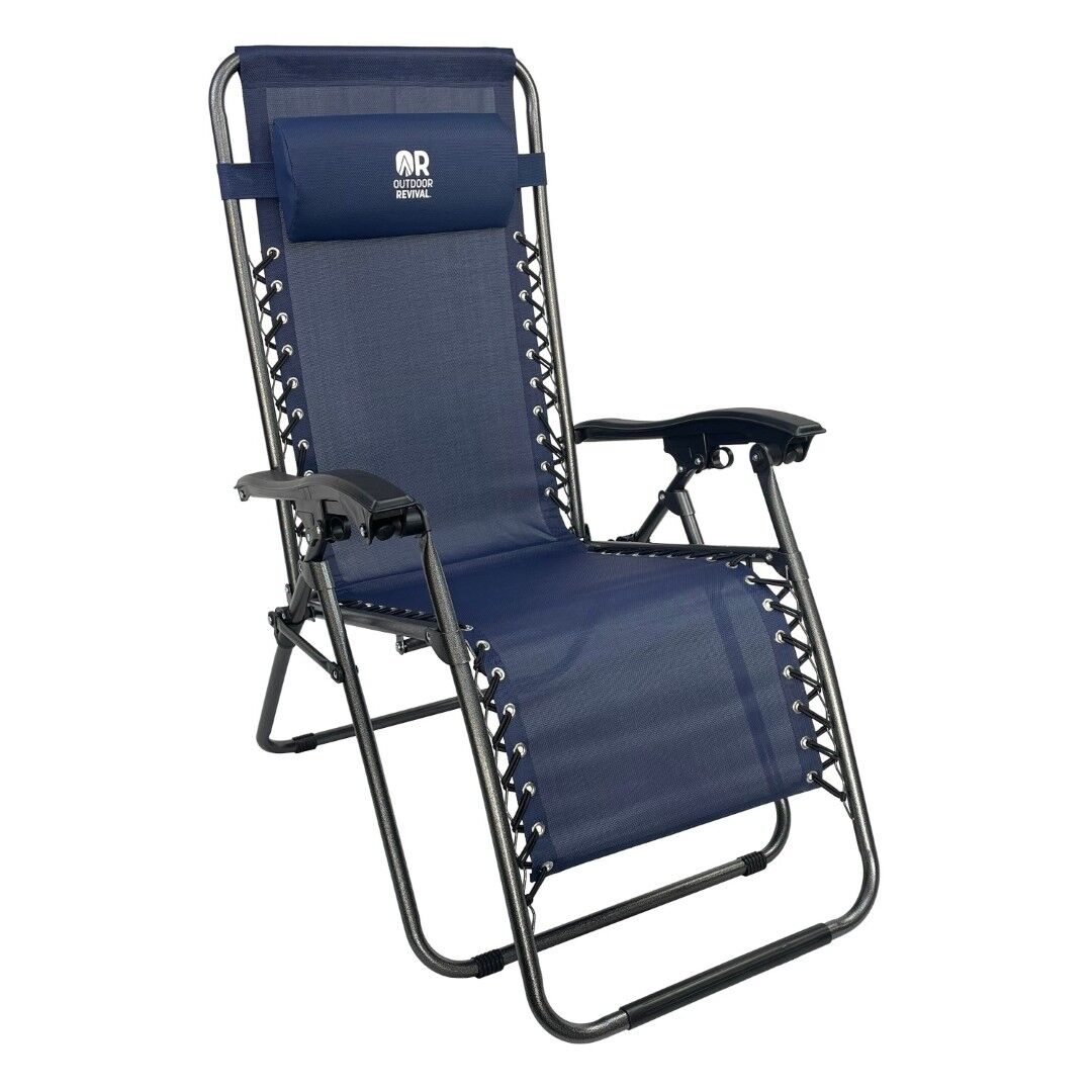 Outdoor Revival Zero Gravity Lounger, Teal
