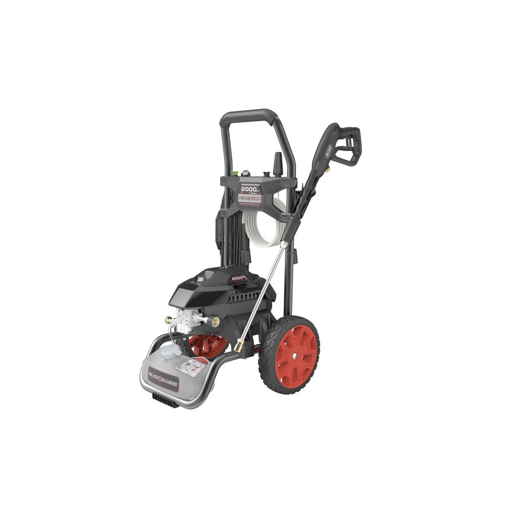 Black Diamond Heavy Duty Cold Water Corded Electric Pressure Washer, 2000-PSI, 1.2-GPM
