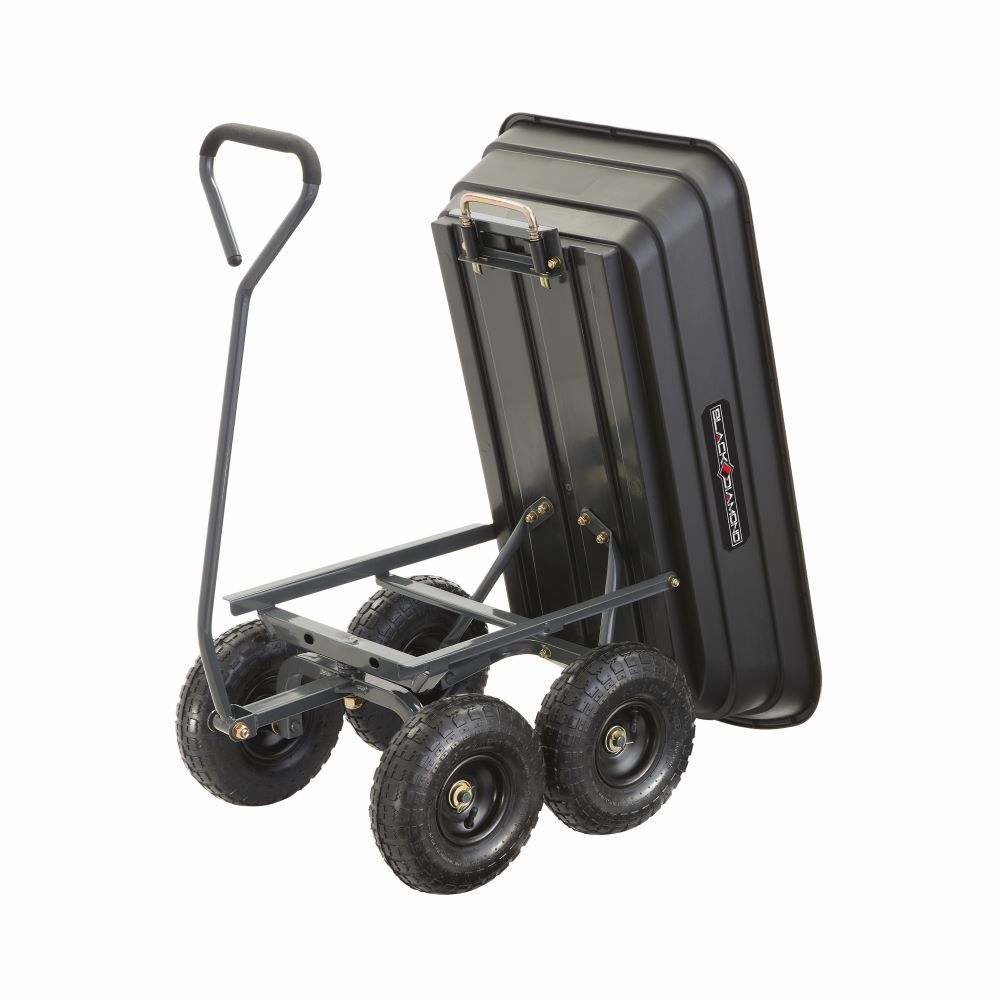 Black Diamond Poly Dump Cart, 4-Cu Ft