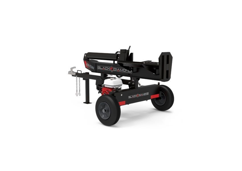 Black Diamond 28 Ton Horizontal/Vertical Gas-Powered Log Splitter with Honda 196cc Engine