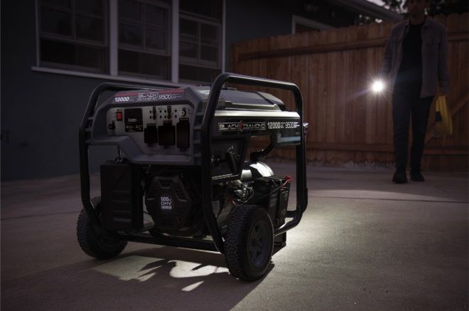 Black Diamond Electric Start Home Backup Portable Generator with CO Shield, 9500-Watt