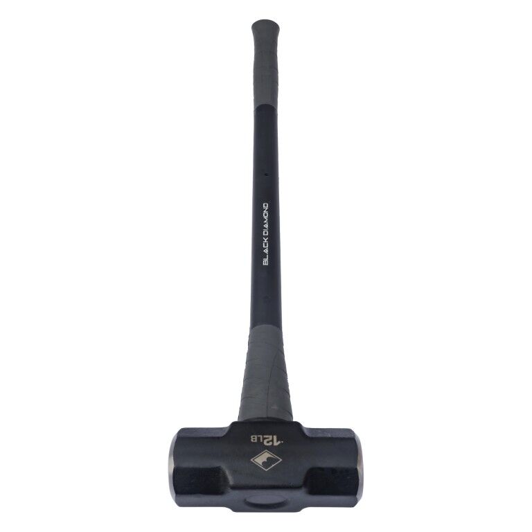 Black Diamond Sledge Hammer With Fiberglass Handle, 12-Lb