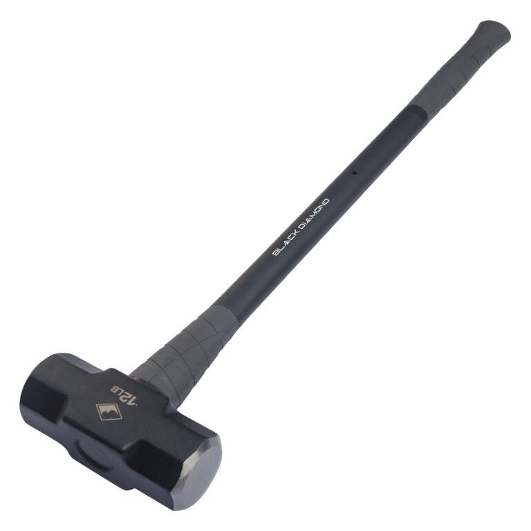Black Diamond Sledge Hammer With Fiberglass Handle, 12-Lb
