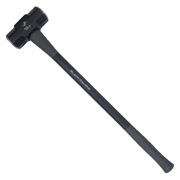 Black Diamond Sledge Hammer With Fiberglass Handle, 12-Lb