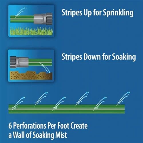 Element Sprinkler+ Sprinkler & Soaker Hose Combination, 100 PSI, 50-Ft