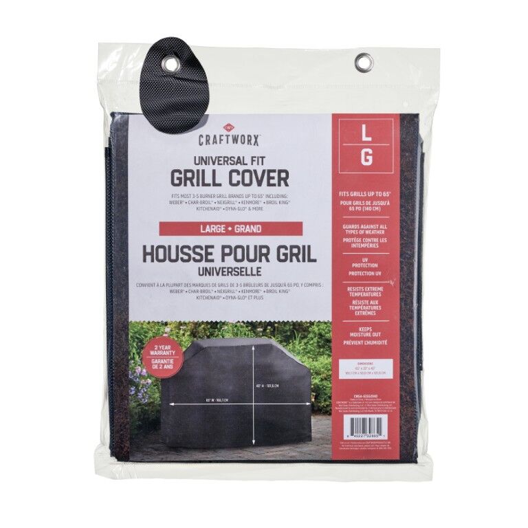 Craftworx Large Universal Fit Grill Cover, 65-In