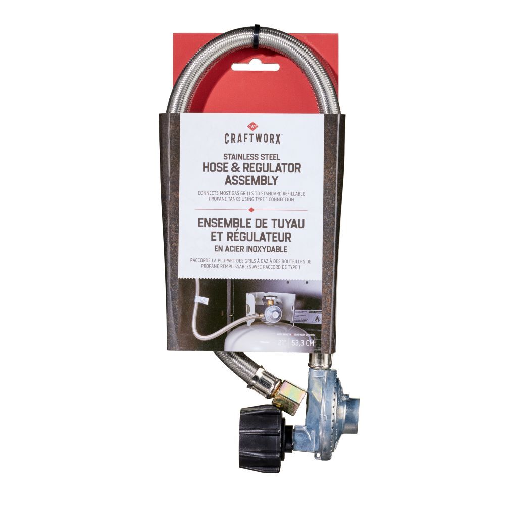 Craftworx Stainless Steel Hose & Regulator Assembly