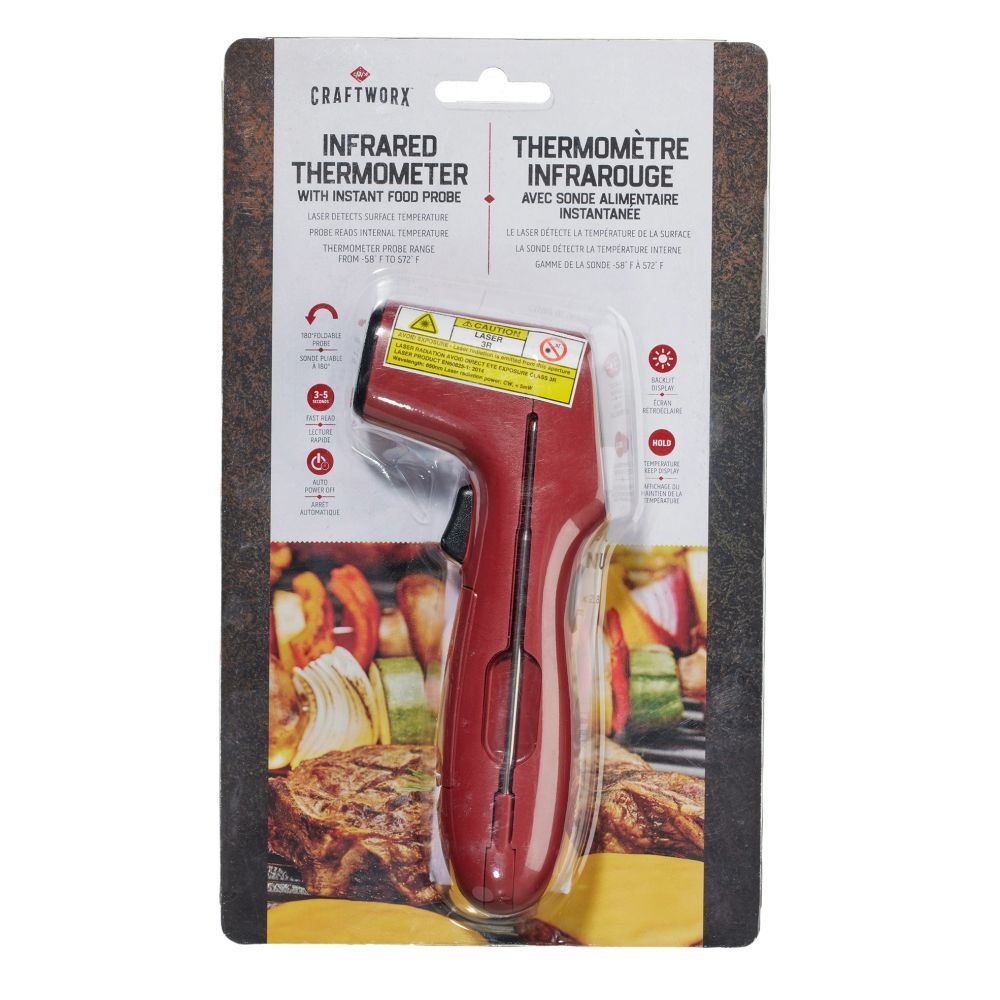 Craftworx Infrared Thermometer with instant food probe