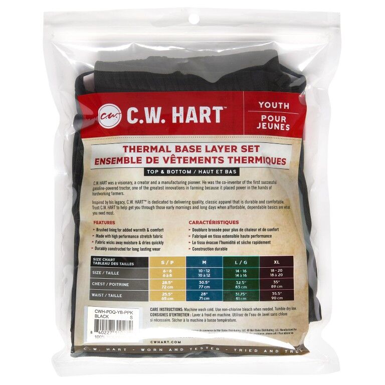 C.W. Hart Youth Thermal Base Layer Set