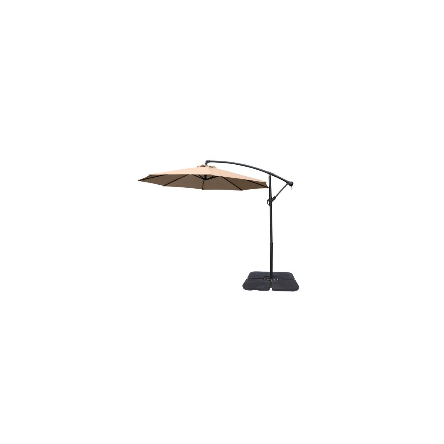 living accents 10 ft tiltable tan offset patio umbrella Feet Umbrella/Tan The canopy is constructed from high 10 ft Offset Patio Umbrella