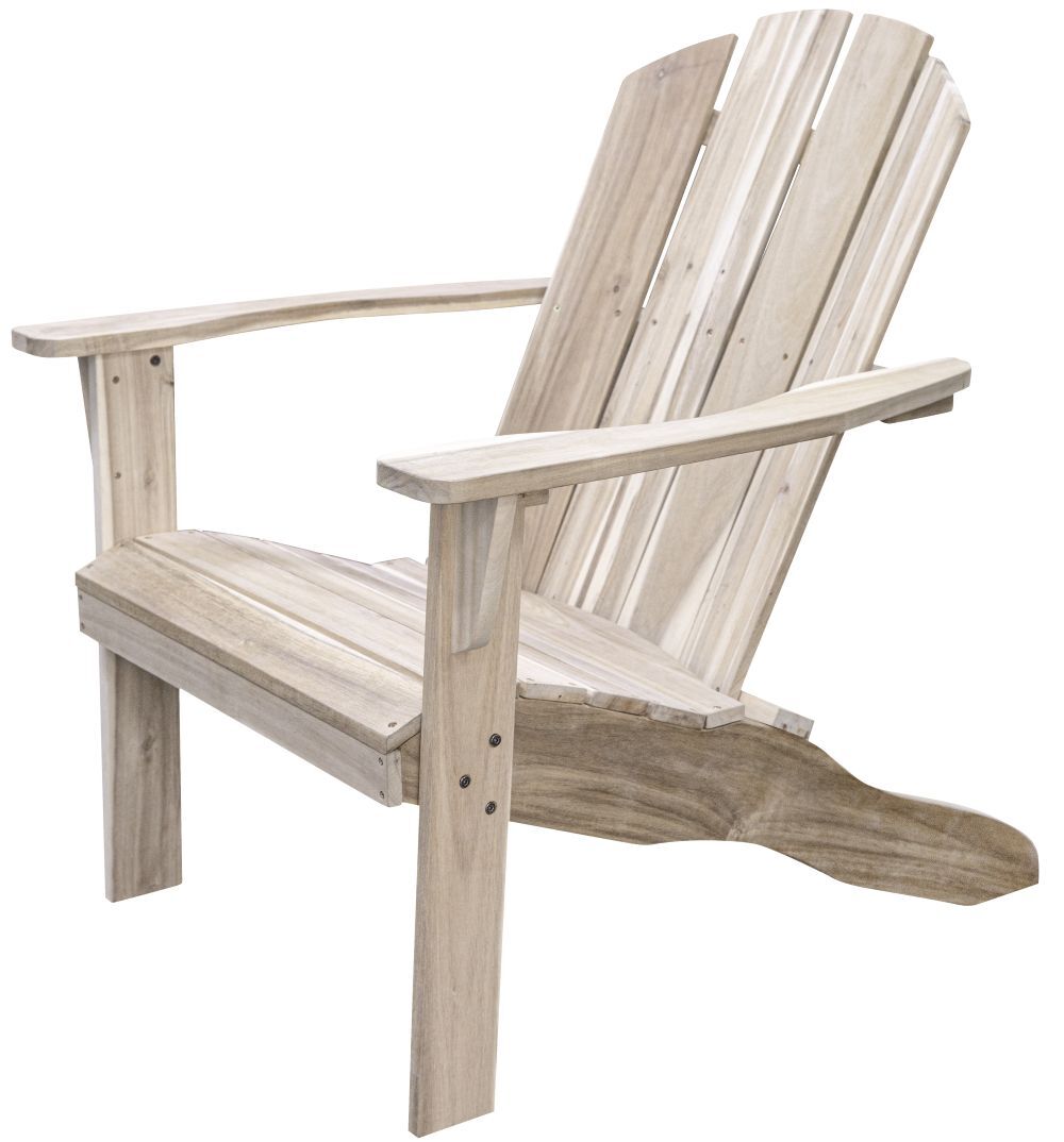 Livingscape Natural Wood Adirondack Chair