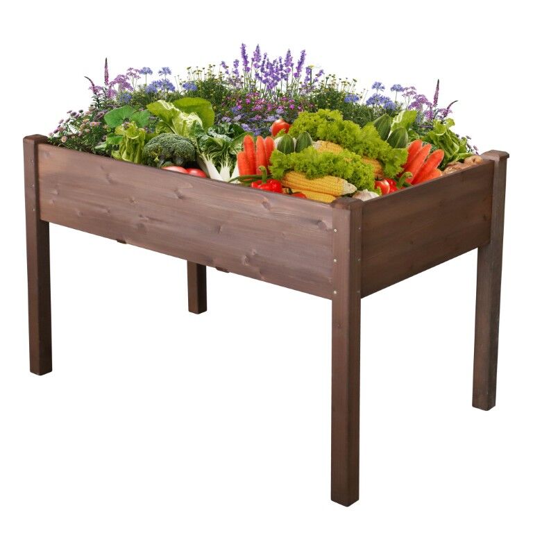 Livingscape Rustic Raised Planter