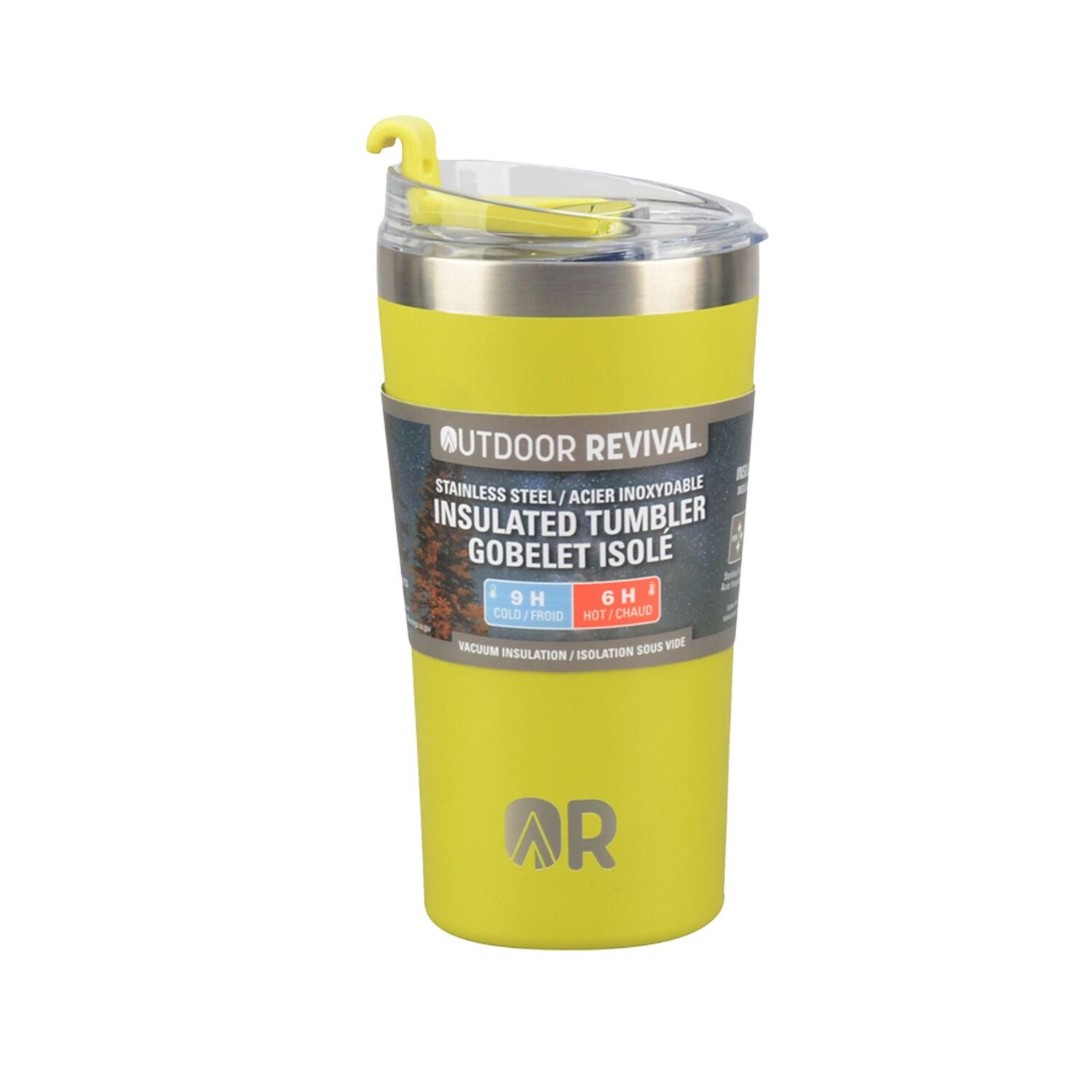 Outdoor Revival Stainless Steel Insulated Lime Green Tumbler, 20-Oz