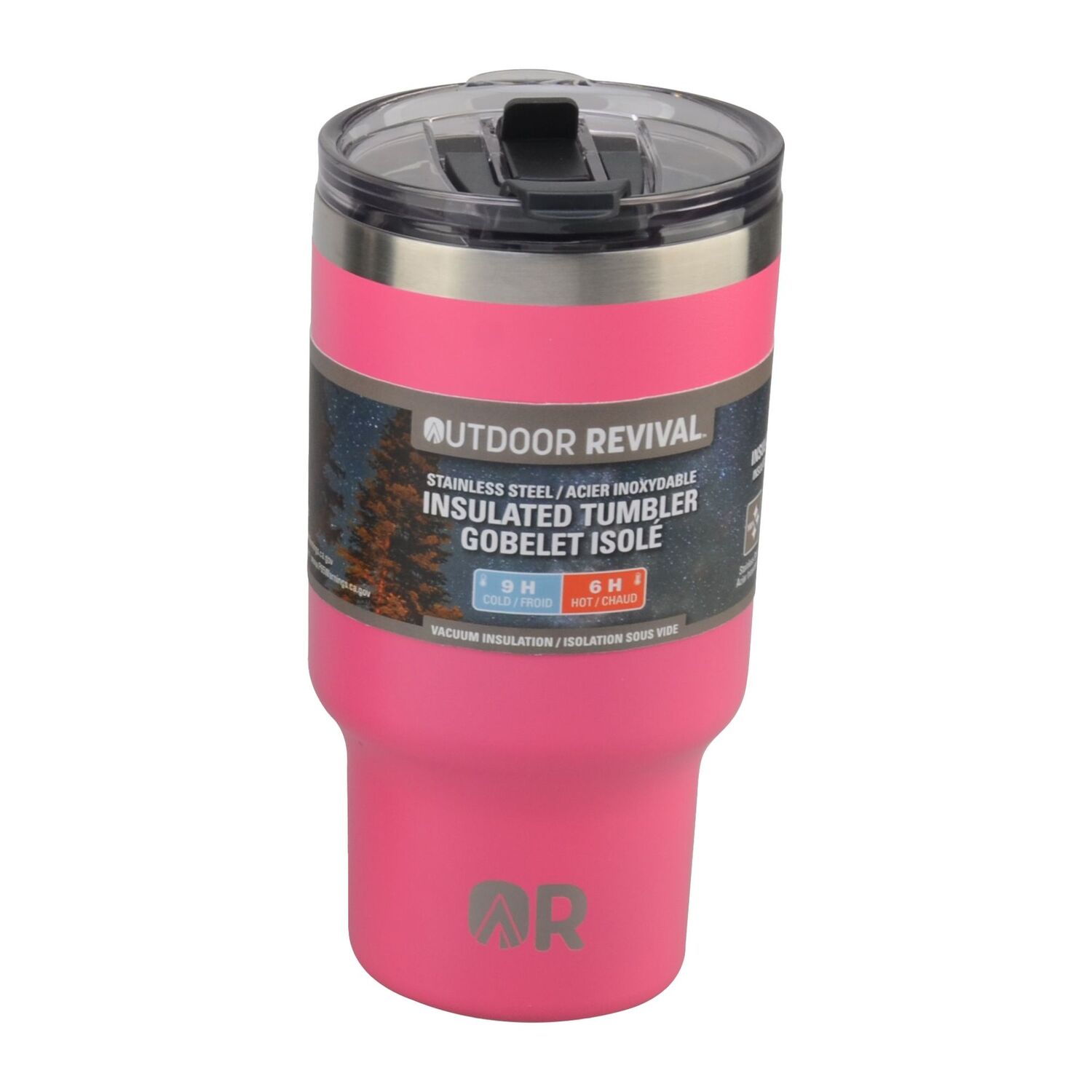 Outdoor Revival Stainless Steel Insulated Pink Tumbler, 30-Oz