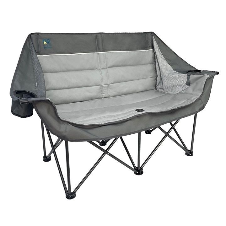 Outdoor Revival Gray Double Quad Sofa Chair