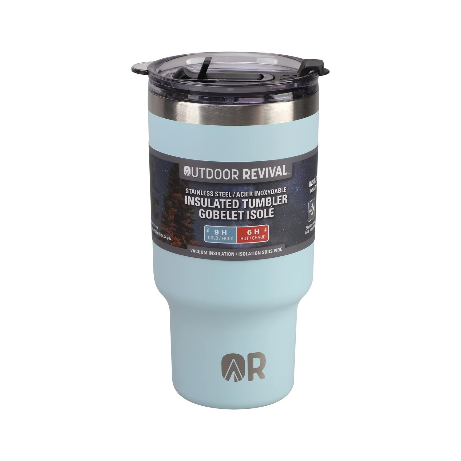 Outdoor Revival Stainless Steel Insulated Light Blue Tumbler, 30-Oz