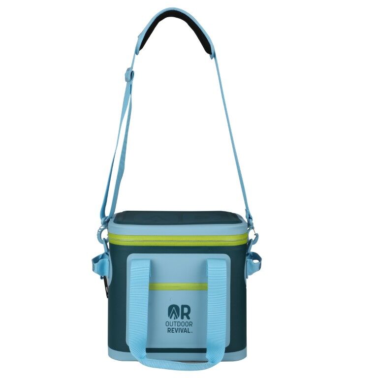 Outdoor Revival Sky Blue & Teal 12 Can Waterproof Soft Cooler