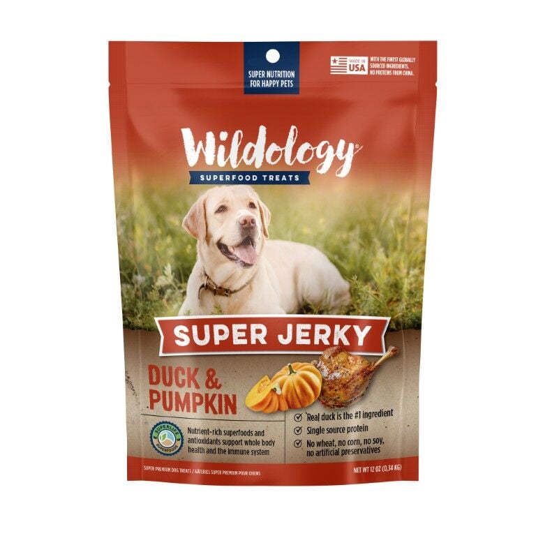 Wildology Duck & Pumpkin Super Jerky, 12-Oz