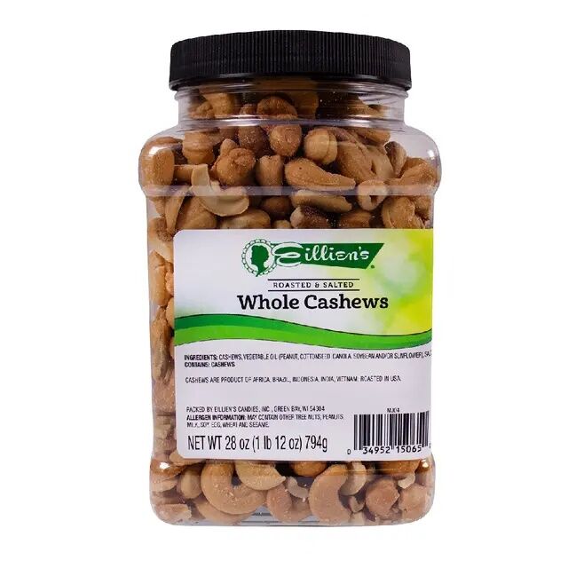 Eillien's Roasted & Salted Whole Cashews, 28-Oz