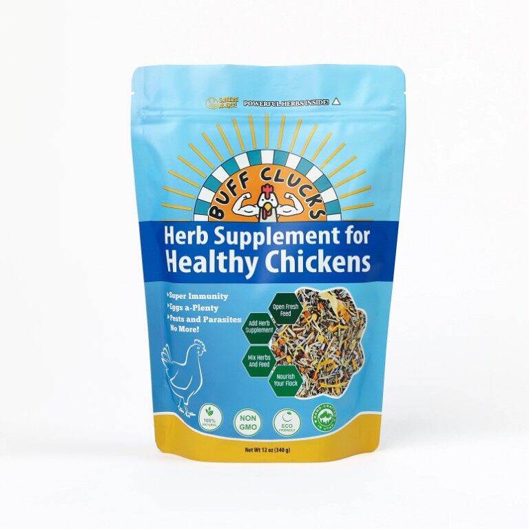 Buff Clucks Herb Supplement For Backyard Chickens, 12-Oz