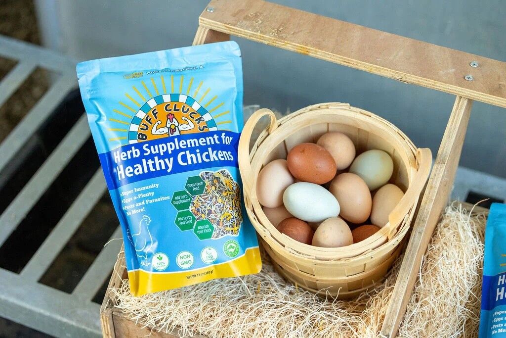 Buff Clucks Herb Supplement For Backyard Chickens, 12-Oz