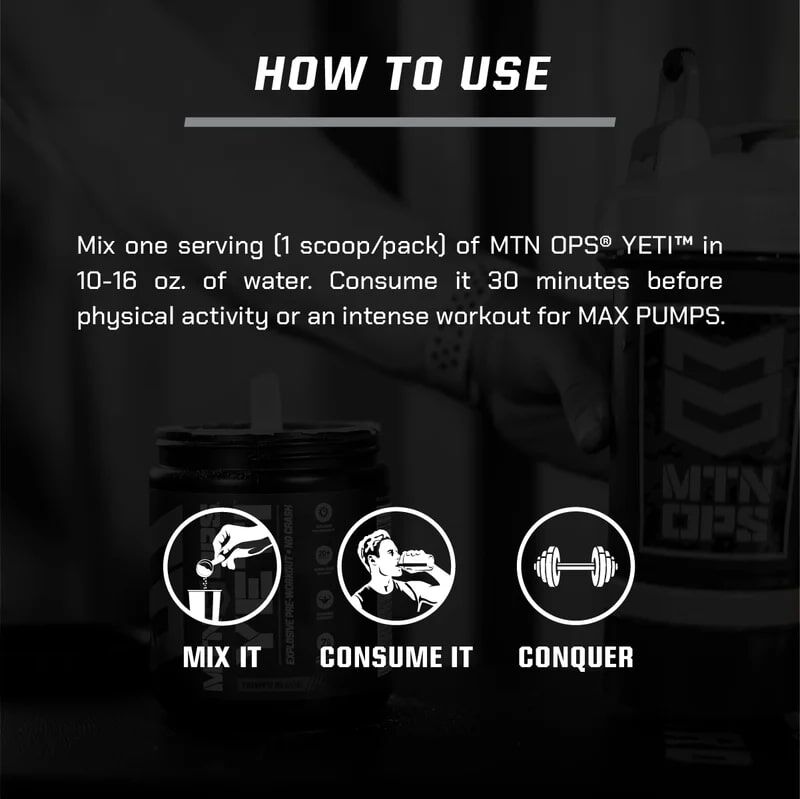 MTN OPS YETI Supplement Citrus Bliss Flavor, 30-Servings