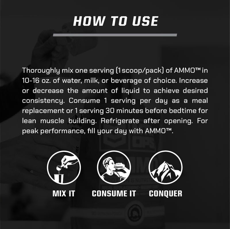 MTN OPS Ammo Chocolate Meal Replacement, 2.4-Lb