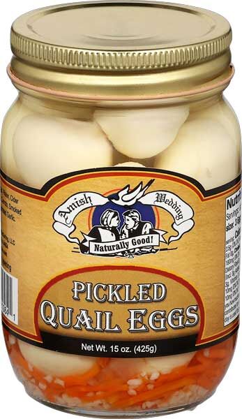 Amish Wedding Pickled Quail Eggs, 15-Oz