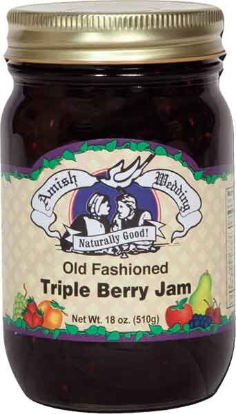 Amish Wedding Old Fashioned Triple Berry Jam, 18-Oz