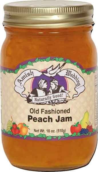 Amish Wedding Old Fashioned Peach Jam, 1-Pint