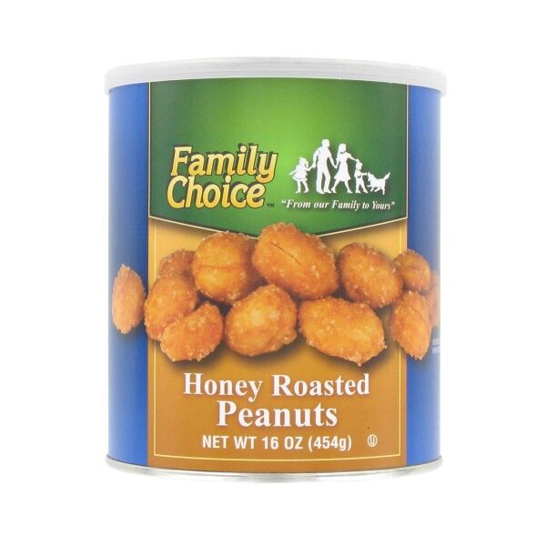 Family Choice Honey Roasted Peanuts, 16-Oz