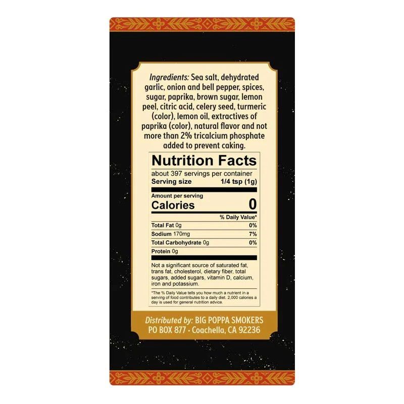 Big Poppa's Double Secret Seasoning, 14-Oz