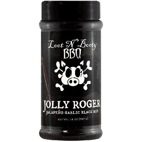 Loot N' Booty Jolly Roger Jalapeno Garlic Black Rub, 14-Oz