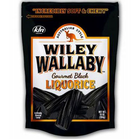 Wiley Wallaby Black Licorice Candy - 10 oz
