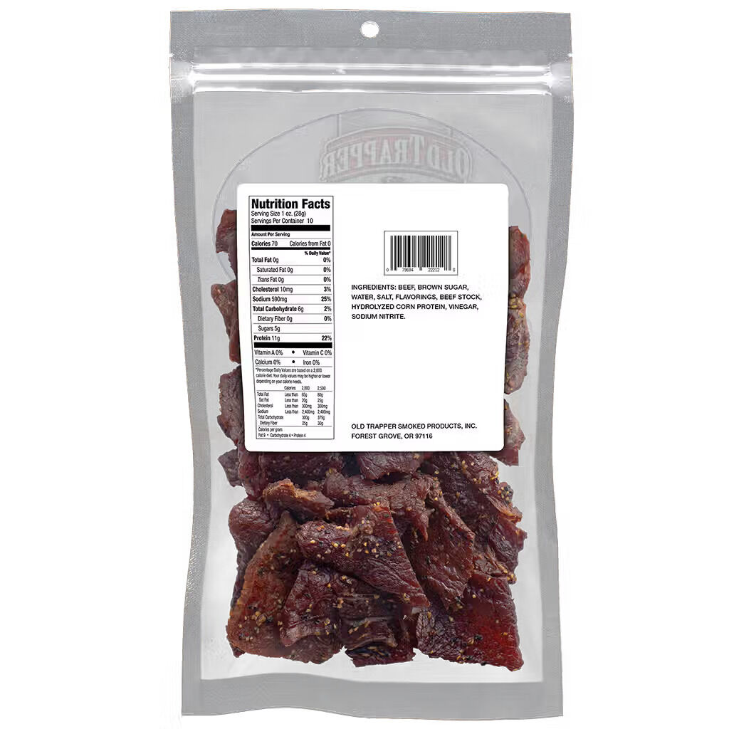 Old Trapper Peppered Beef Jerky, 10-Oz