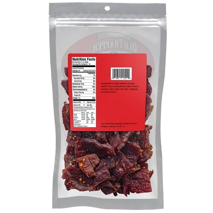 Old Trapper Hot and Spicy Beef Jerky, 10-Oz