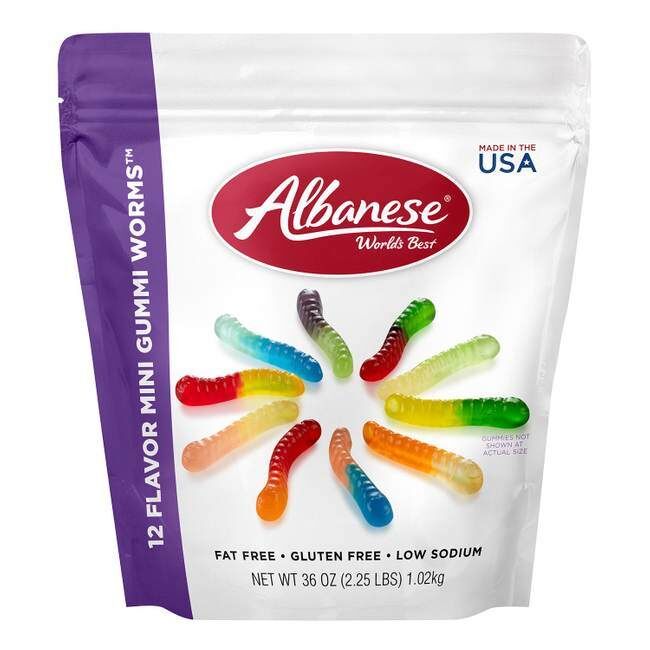 Albanese Mini Gummi Worm Share Bag - 36 oz