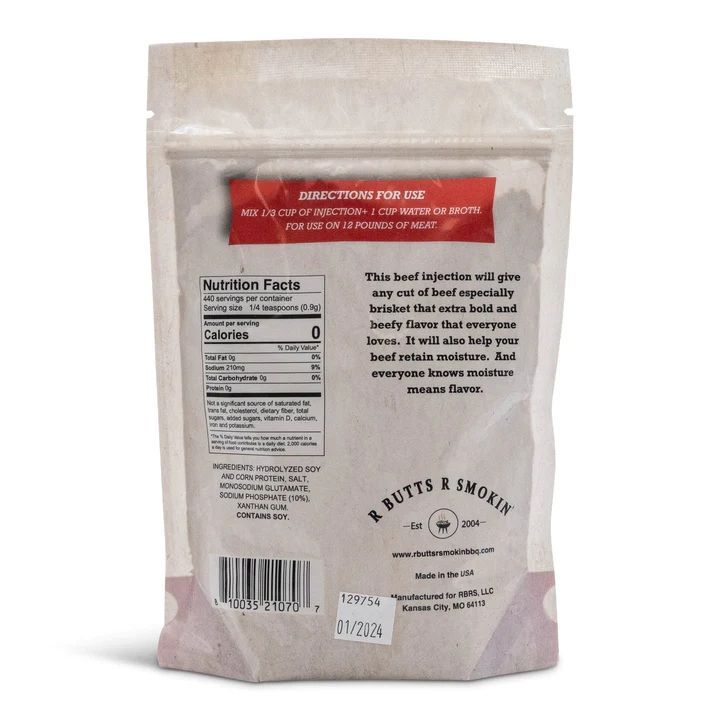 R Butts R Smokin’ Double B Beef Injection, 14-Oz
