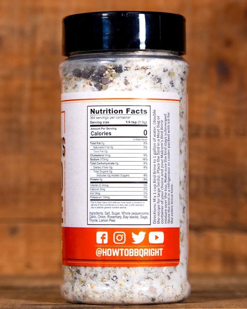 Malcom's Bird Brine, 16-Oz