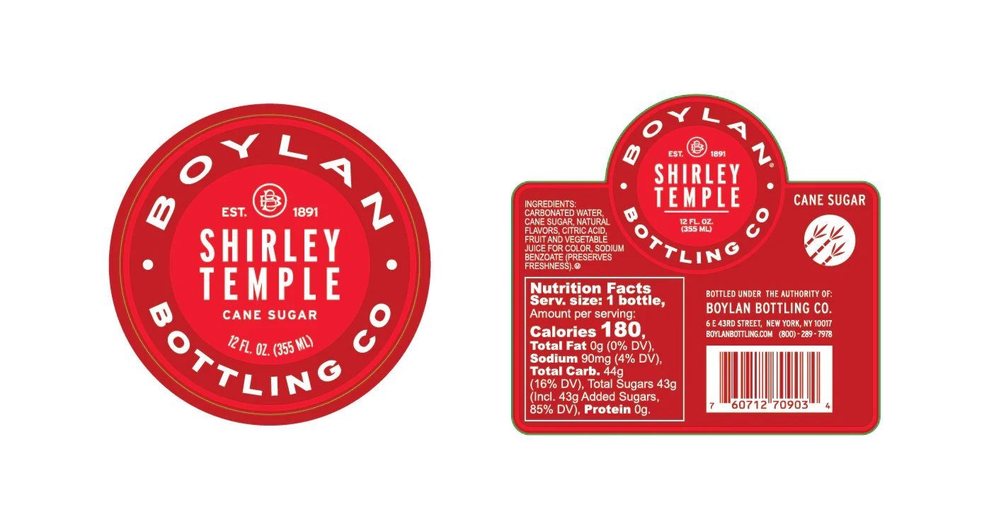 Boylan Bottling Co. Shirley Temple Soda